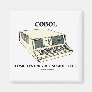 COBOLは運のためにだけ編集します マグネット