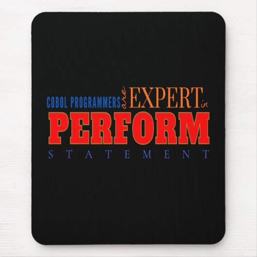 COBOLエキスパートPERFORM文クラシックコーディング マウスパッド (正面)