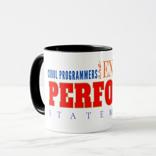 COBOLエキスパートPERFORM文クラシックコーディング マグカップ (正面左)