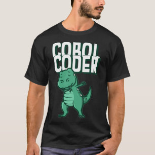 COBOLコーダ恐竜プログラマー必須Tシャツ Tシャツ