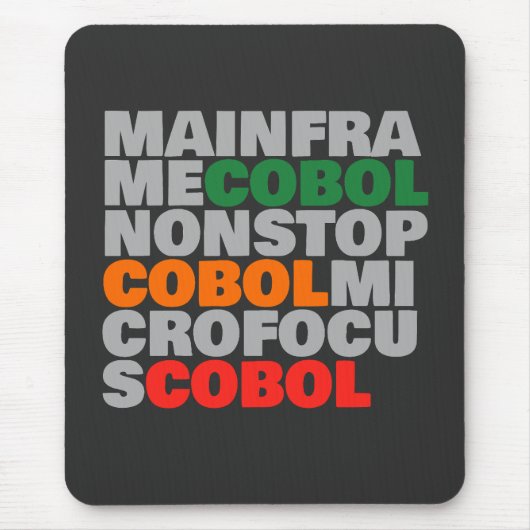 COBOLプラットフォーム - Mainframe、MicroFocus、NonStop マウスパッド (正面)