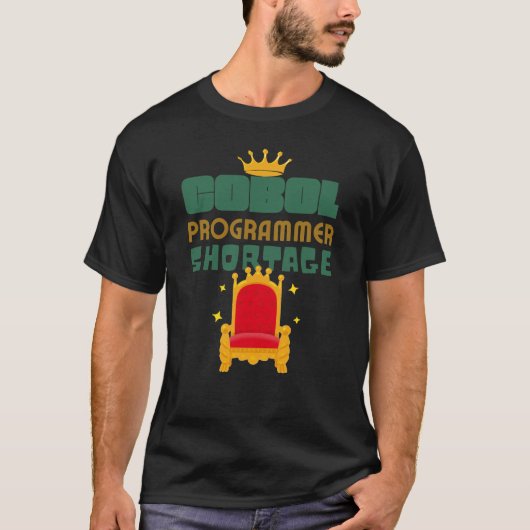 Cobolプログラマ不足 Tシャツ (正面)