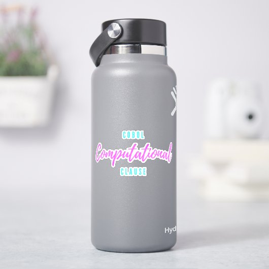 Cobolプログラミングにおける計算用途節 シール (HydroFlask)