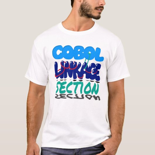 Cobolプログラミングのリンケージセクション Tシャツ (正面)