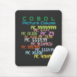CobolプログラミングのPICTURE句 マウスパッド