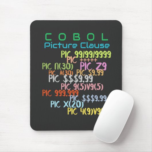 CobolプログラミングのPICTURE句  マウスパッド (マウス)