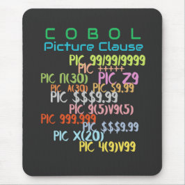 CobolプログラミングのPICTURE句  マウスパッド