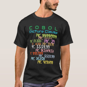 CobolプログラミングのPICTURE句  Tシャツ