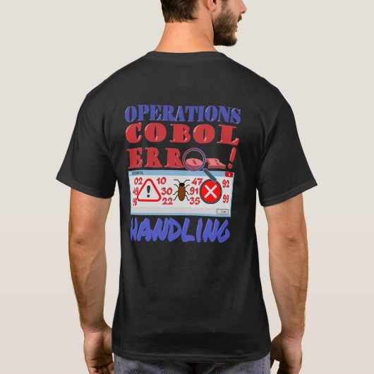 Cobolプログラミングエラー処理 Tシャツ (裏面)