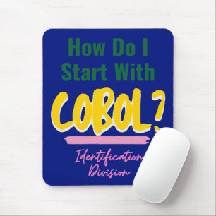 Cobolプログラミングコード入門Tシャツ マウスパッド