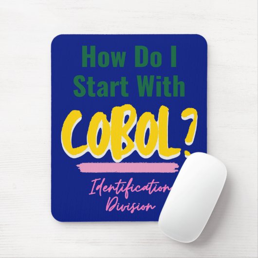 Cobolプログラミングコード入門Tシャツ マウスパッド (マウス)