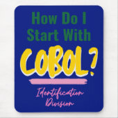 Cobolプログラミングコード入門Tシャツ マウスパッド (正面)