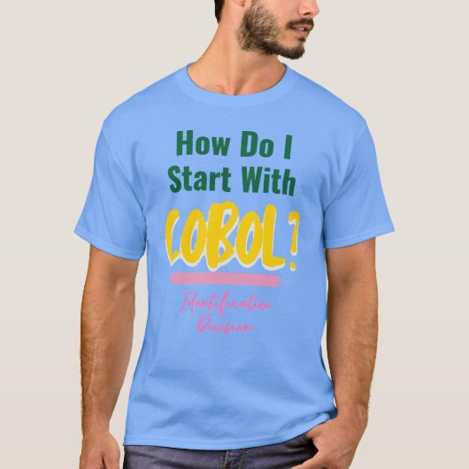 Cobolプログラミングコード入門Tシャツ Tシャツ (正面)