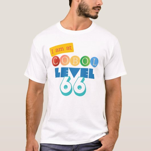 COBOLプログラミングレベル66 Tシャツ (正面)