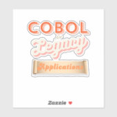 Cobolプログラミング言語のレガシー ステッカー シール (シート)