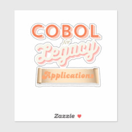Cobolプログラミング言語のレガシー ステッカー シール