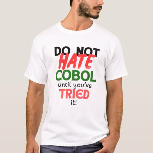 Cobolプログラミング言語を愛する Tシャツ