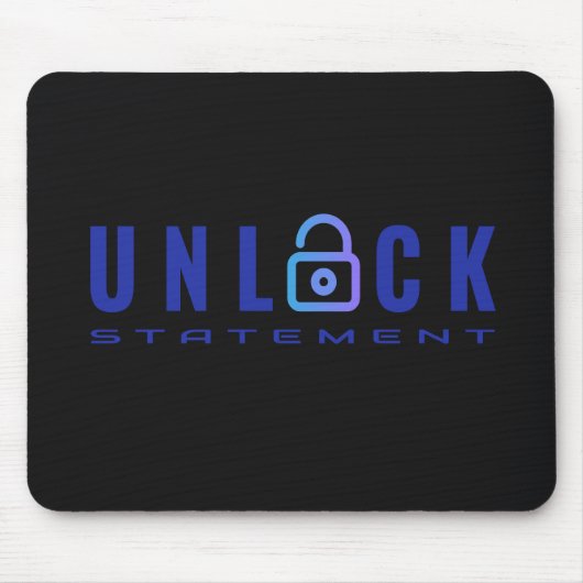 CobolプログラミングUNLOCK文 マウスパッド (正面)