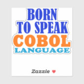 COBOL言語を話すために生まれた シール (シート)