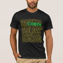 COBOL言語オペレーティングシステムプラットフォーム Tシャツ