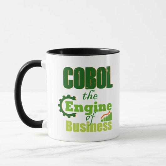 Cobol ビジネスのエンジン マグカップ (左)