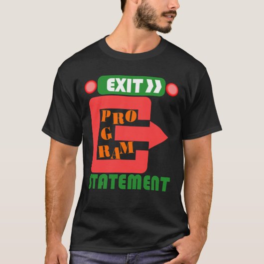 Cobol Exitプログラムステートメント Tシャツ (正面)