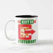 Cobol Exit Program Statement ツートーンマグカップ (左)