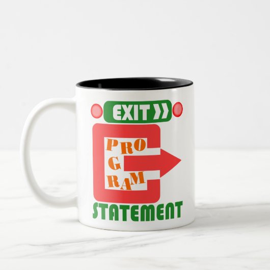 Cobol Exit Program Statement  ツートーンマグカップ (左)