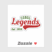 COBOL Legends Est. 1959 – A Retro Tech Sticker シール (シート)
