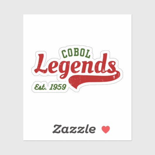 COBOL Legends Est. 1959 – A Retro Tech Sticker シール (シート)