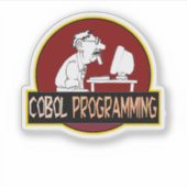 COBOL Programmer - Old-School Coding Legend シール (正面)
