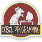 COBOL Programmer - Old-School Coding Legend シール (正面)