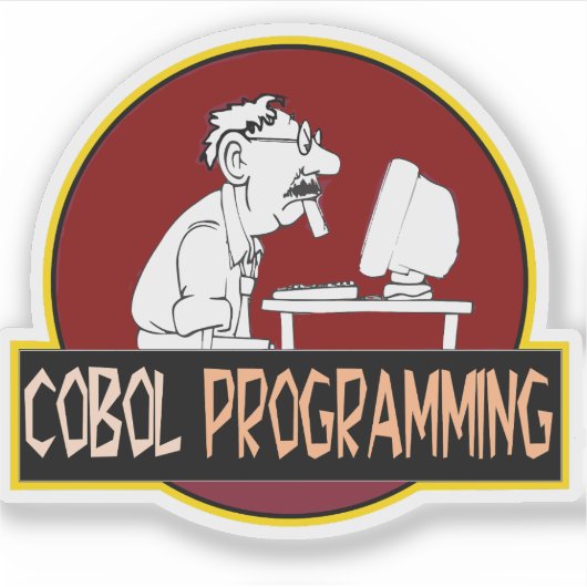COBOL Programmer - Old-School Coding Legend  シール (正面)