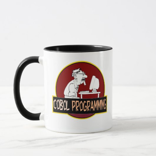 COBOL Programmer - Old-School Coding Legend  マグカップ (左)