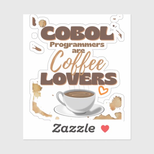 Cobol Programmers are Coffee Lovers Stickers シール (シート)