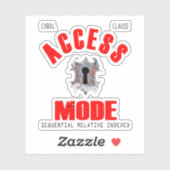 Cobol Programming Access Mode Sticker シール (シート)
