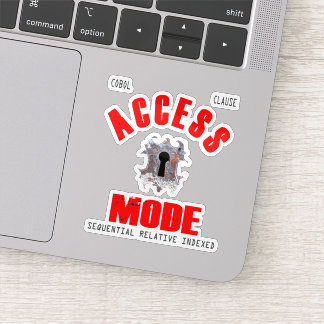 Cobol Programming Access Mode Sticker シール