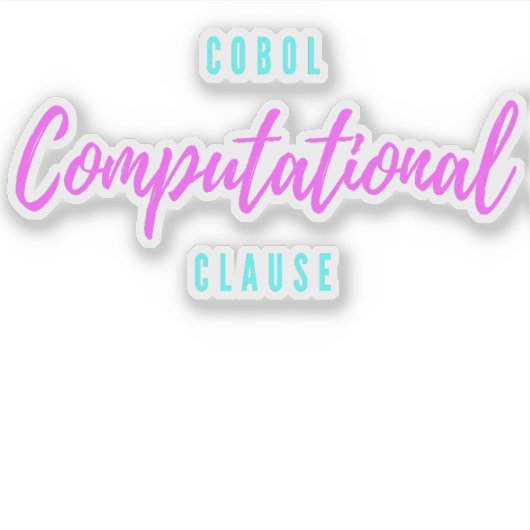 Cobol Programming Computational Usage Clause シール (正面)