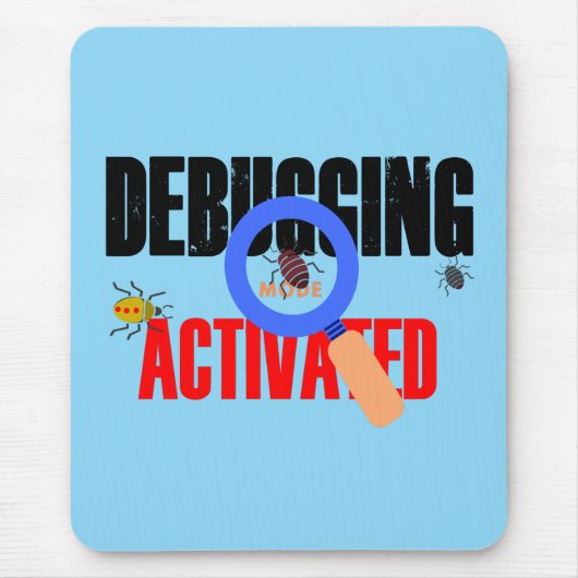 Cobol Programming Debug Mode Activated マウスパッド (正面)