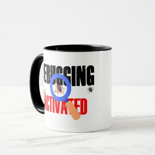 Cobol Programming Debug Mode Activated マグカップ (正面左)