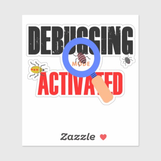 Cobol Programming Debug Mode Activated Sticker シール (シート)