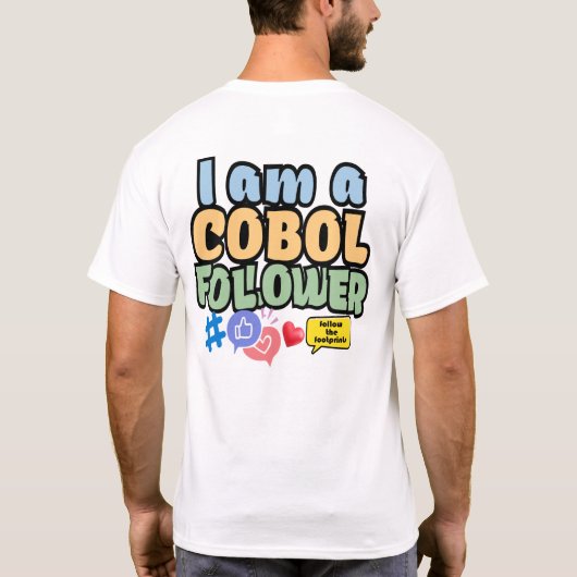 Cobol Programming Language Follower Tシャツ (裏面)