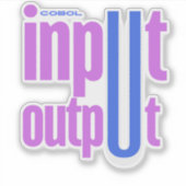 Cobol Programming Language Input Output Section シール (正面)