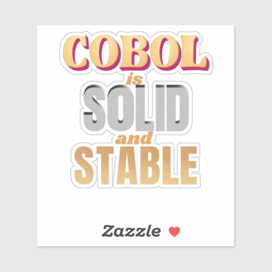 Cobol Programming Language is Strong and Stable  シール (シート)