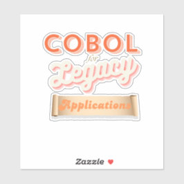 Cobol Programming Language Legacy Sticker シール