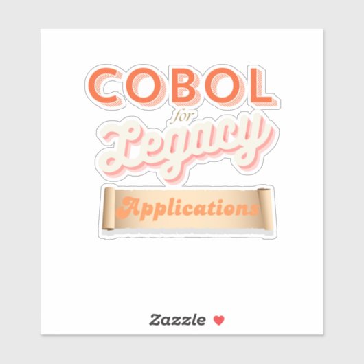 Cobol Programming Language Legacy Sticker シール (シート)