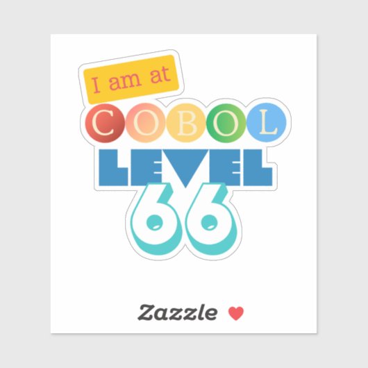 Cobol Programming Level 66 Sticker シール (シート)