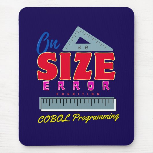 Cobol Programming On Size Error Condition マウスパッド (正面)
