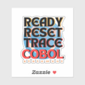 Cobol Programming Reset Trace Sticker シール (シート)