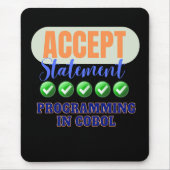 Cobol Programming With Accept Statement マウスパッド (正面)